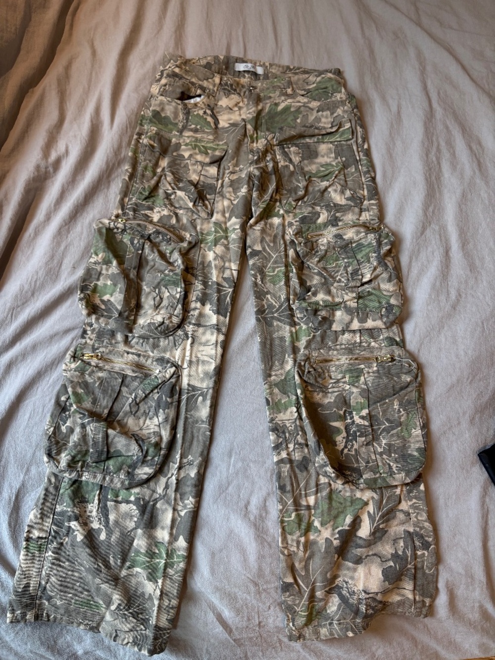 See See Paris Camo Multi-Pocket Cargo Pants